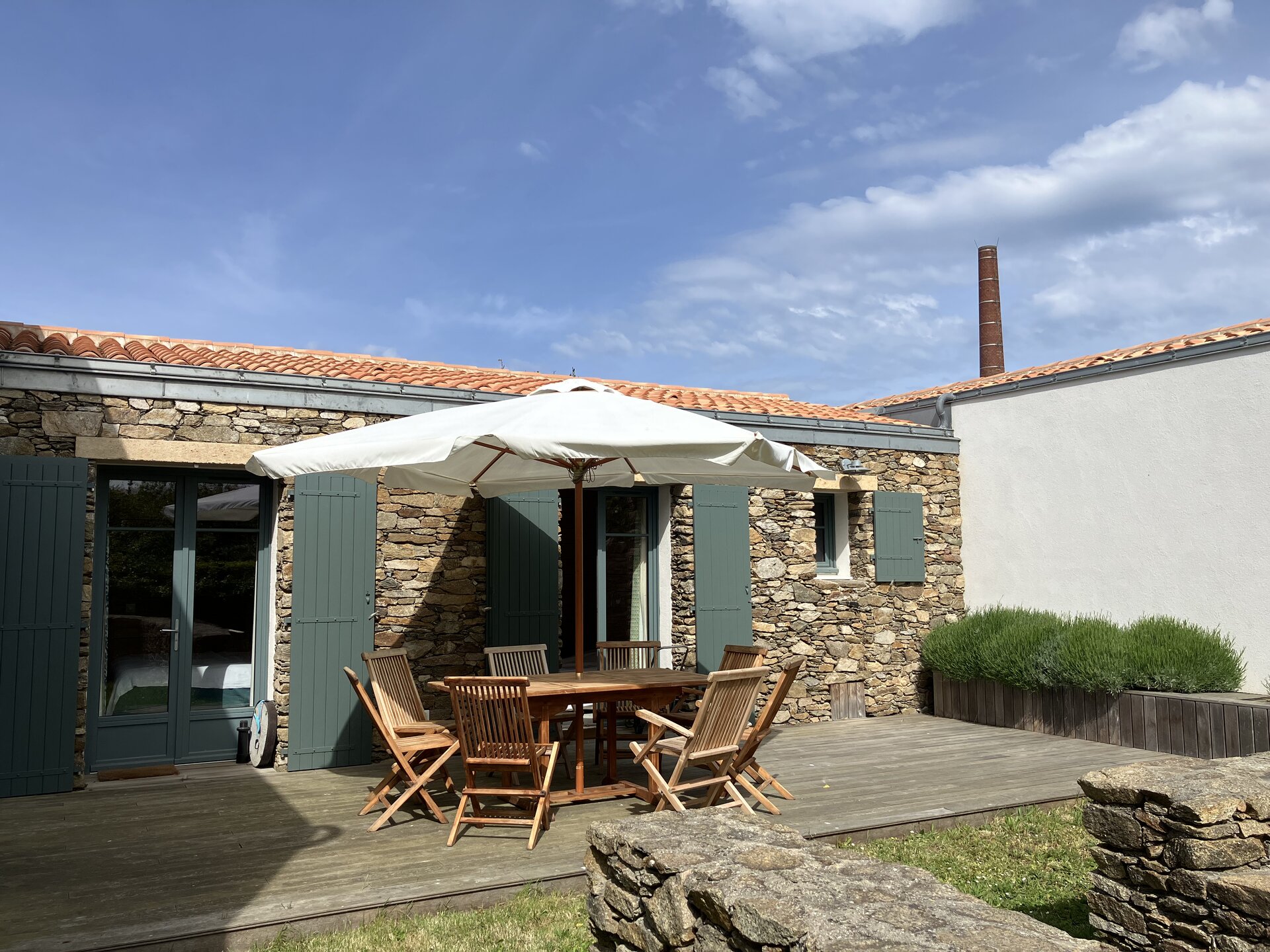 Terrasse parasol